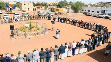 Protest in Dhamar congratulate achievements of security services  