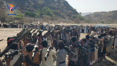 قبائل بكيل المير في حجة تعلن النفير العام والبراءة من العملاء والخونة 