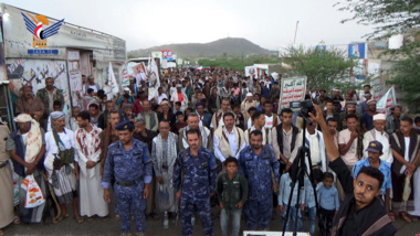 March by Al-Qubaita​ District's people confirms steadfastness Gaza, despite every agent will
