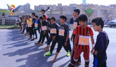 سباق رياضي لطلاب الدورات الصيفية في مديرية الثورة