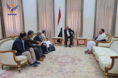 الرئيس المشاط يلتقي رئيس جامعة صعدة