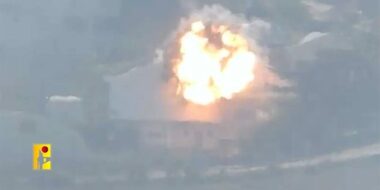 Lebanese resistance targets building used by Zionist enemy soldiers in Al-Manara settlement