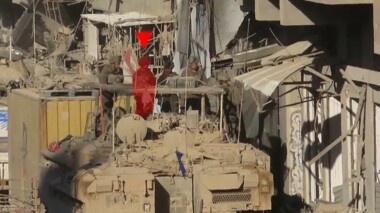 Al-Qassam-Brigaden erschießen einen zionistischen Soldaten östlich des Lagers Jabalia, nördlich von Gaza