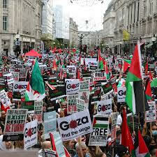 مظاهرات حاشدة في لندن دعمًا لفلسطين