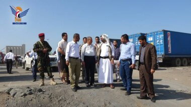 Der Verkehrsminister inspiziert den Stand der Arbeiten an einer Reihe von Projekten im Hafen von Hodeidah