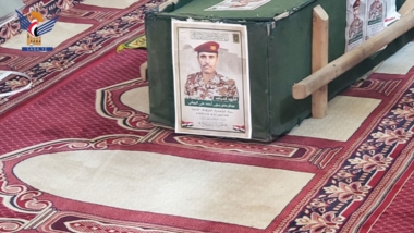 تشييع جثمان الشهيد عبدالرحمن الجيشي في حجة