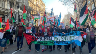 Argentine : Une marche en solidarité avec le peuple palestinien et pour dénoncer l'agression sioniste