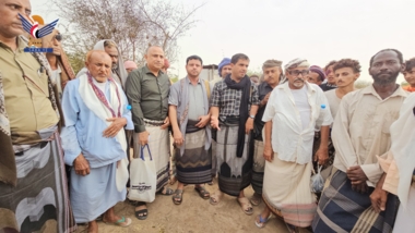 Families affected by Deir Galala fire in Az Zaidiyah inspected