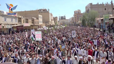 Marche de masse à Dhalea « Avec Gaza jusqu'à la victoire »