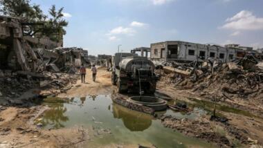 Stadtverwaltung Gaza: Feind bombardierte und zerstörte vier Wasserpumpen und Generatoren
