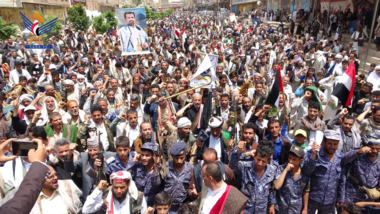 مسيرات حاشدة في الضالع ثباتا مع غزة في مواجهة جريمة الإبادة والتجويع
