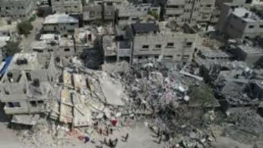 20 Märtyrer nach einem zionistischen Bombenangriff auf Häuser in Beit Hanoun
