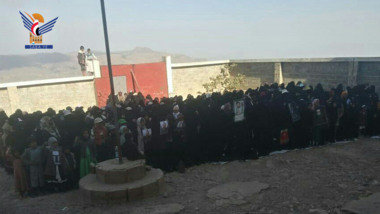الهيئة النسائية بمحافظة صنعاء تنظم مسيرات حاشدة بسنوية الشهيد الصماد