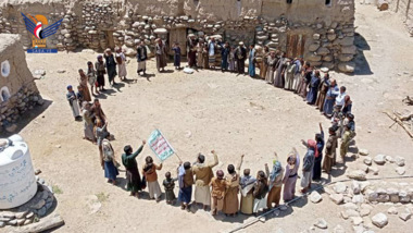 وقفات في محافظة مأرب نصرة لغزة وتنديدا بالعدوان الأمريكي