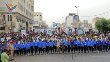 Mass marches in Hodeida “There no pride without victory for Gaza”