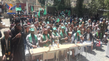 فعالية خطابية في بلاد الروس بمحافظة صنعاء بذكرى المولد النبوي