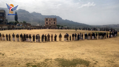 Mass rally in Mahwit congratulate security achievement