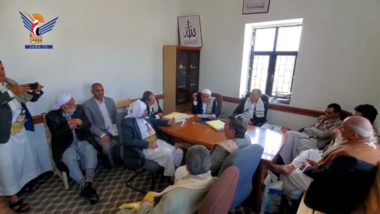 Discussing topics related to judicial work development in Amran 
