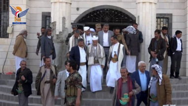 رئيس مجلس القضاء الأعلى يتفقد مشروع إعادة تأهيل مبنى المجمع القضائي في عمران