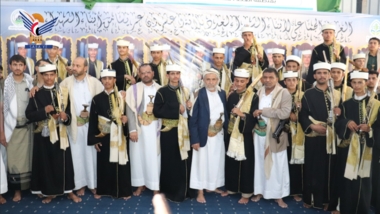 مؤسسة الشهداء تنظم عرساً جماعياً لـ23 عريسًا من أبناء الشهداء بصعدة
