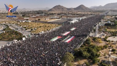 تظاهرات میلیونى نفری در پایتخت و استان‌ها پیام چالشی برای دشمن و تأیید این است که یمن قوی‌ترین جبهه حمایت از فلسطین باقی خواهد ماند