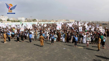 Taiz people rally in 40 marches to stand with Gaza against Zionist enemy