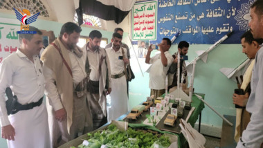 افتتاح المعرض الفني الصيفي بمدرسة الشهيد هاني طومر في باجل بالحديدة