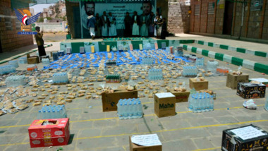 أبناء صنعاء الجديدة يسيرون قافلة عيدية للمرابطين في الجبهات