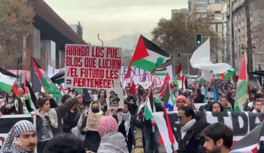  Chilean capital echoes with solidarity for Palestine amidst continuing Gaza aggression