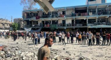 Zionist army bombs UNRWA school in Gaza