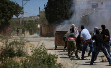 Confrontations with Zionist enemy forces in Kafr Qaddum, east of Qalqilya