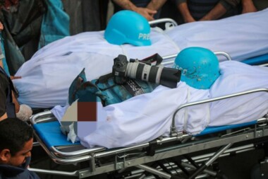 Five Palestinian journalists martyred in two enemy raids on Gaza Strip