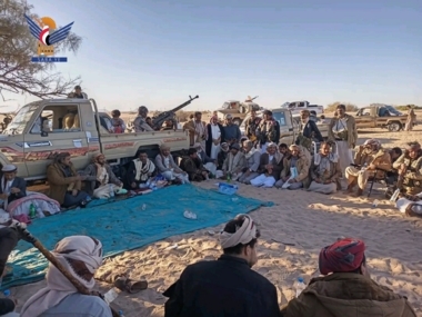Aggression’s mercenaries drone targets tribal camp in Wadi Ubaida 