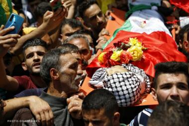 تشييع جثامين 3 فلسطينيين استشهدوا برصاص قطعان المستوطنين شرق رام الله