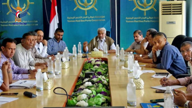 مناقشة آليات تعزيز النشاط الملاحي وتكثيف جهود معالجة الأضرار بميناء الحديدة
