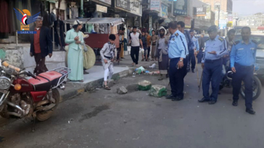 مرور إب يدشن حملة مرورية لإزالة مسببات الازدحام وتنظيم حركة السير