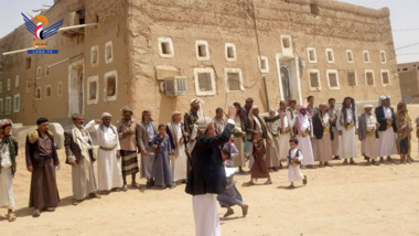 Vigil for Al-Hazm people in Al-Jawf congratulating security achievements