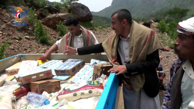 Food convoy for flood victims in Malhan