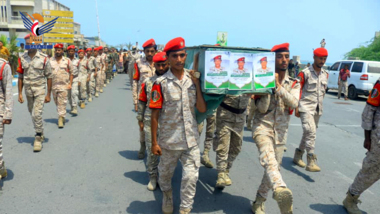 تشييع جثمان الشهيد محمد الأغبري بمحافظة الحديدة