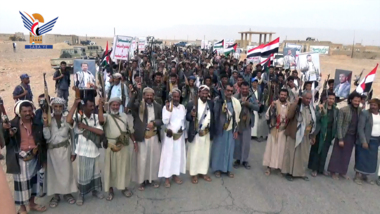 March in Marib under slogan “With Gaza until Victory”