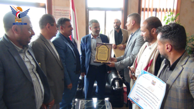Minister of Electricity, Deputy Honor Water and Sanitation Authority Leadership in Dhamar