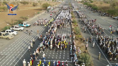 حجة .. عرض مهيب لـ 18 ألف من خريجي قوات التعبئة دفعة الإمام الحسين
