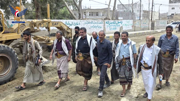 Bayda governor launches stone paving project Bayda governor launches stone paving project