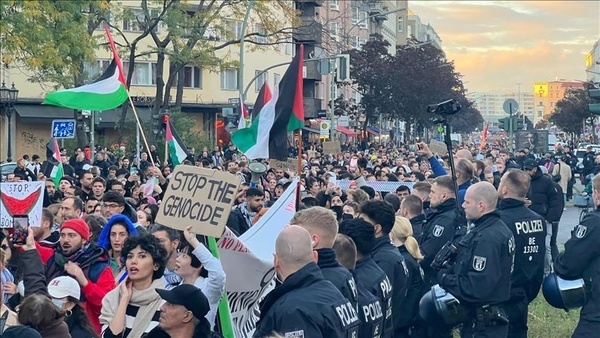 Demonstration in Berlin against Israeli starvation in Gaza Demonstration in Berlin against Israeli starvation in Gaza