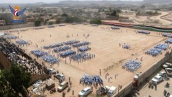 عرض رمزي لكشافة المدارس الصيفية بمحافظة صعدة