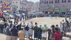 وقفة قبلية بمدينة البيضاء دعما لغزة واعلان النفير العام لمواجهة العدو الصهيوني