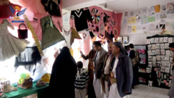 افتتاح معرض الشهيد القائد للمشغولات اليدوية بعمران