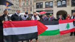 مظاهرة في هامبورغ الألمانية تنديدًا بالعدوان الأمريكي الإسرائيلي على غزة واليمن