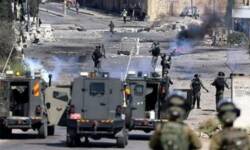 إصابات بالاختناق خلال مواجهات مع قوات العدو الصهيوني في نابلس