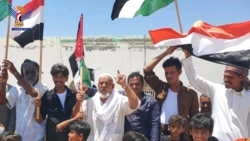 المهرة .. وقفة حاشدة بمديرية قشن تضامنًا مع الشعب الفلسطيني